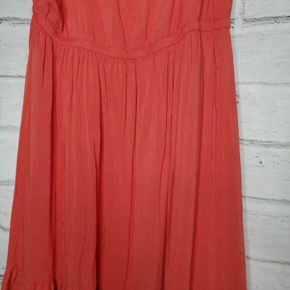 Torrid coral ruffle chalice dress Womens Size 1 1X 14/16 - Picture 11 of 11